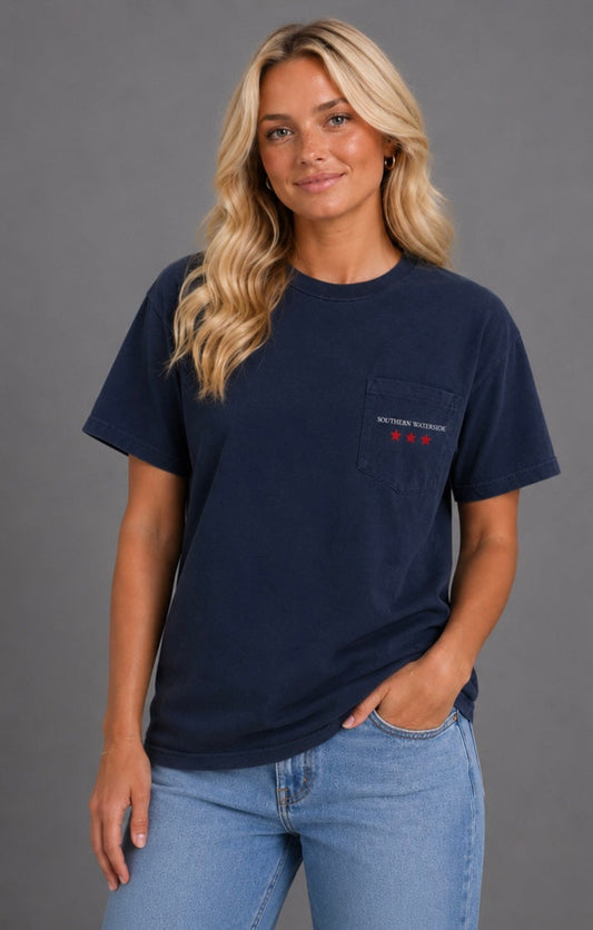 1961 Varsity Tee - Navy