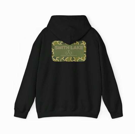 Lake days camo hoodie