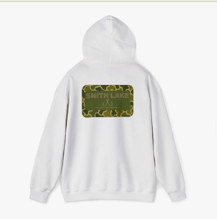 Lake days camo hoodie