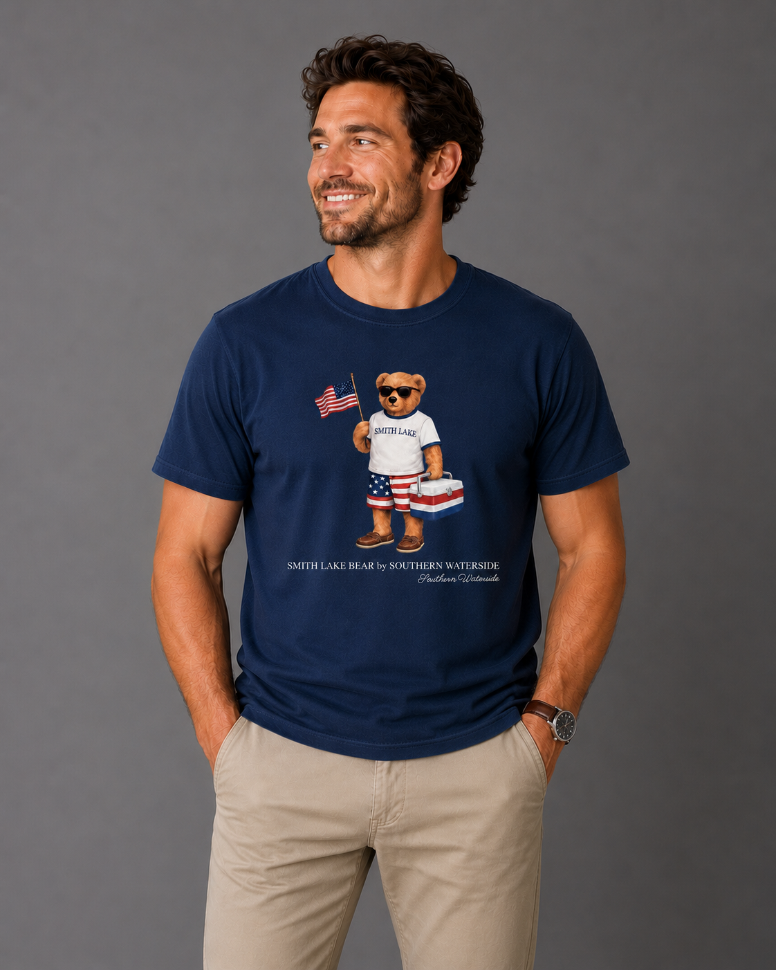 Smith Lake Patriotic Bear