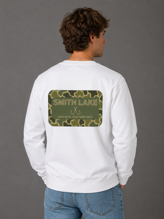 Lake Days Camo sweatshirt